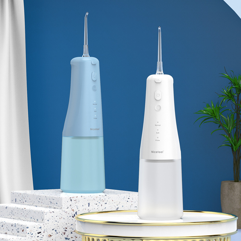 Fungsi Pijat Flosser Air Tanpa Kabel, Irigator Oral Portabel Benang Gigi
