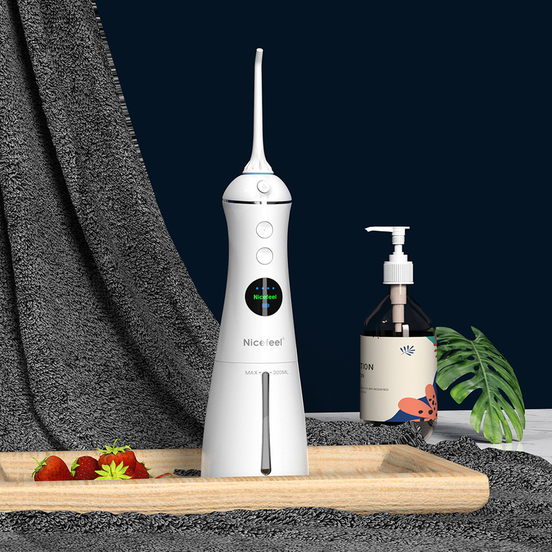 6+ Mode Kerja IPX7 Electric Water Jet 300ml Kebersihan Mulut Oral Irrigator Pemutih Gigi Air Flosser Benang Gigi