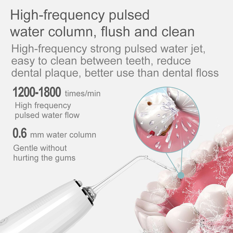 5+ Mode Kerja Ipx7 Electric Water Jet 300ml Kebersihan Mulut Oral Irrigator Teeth Cleaner Air Dental Pik Flosser