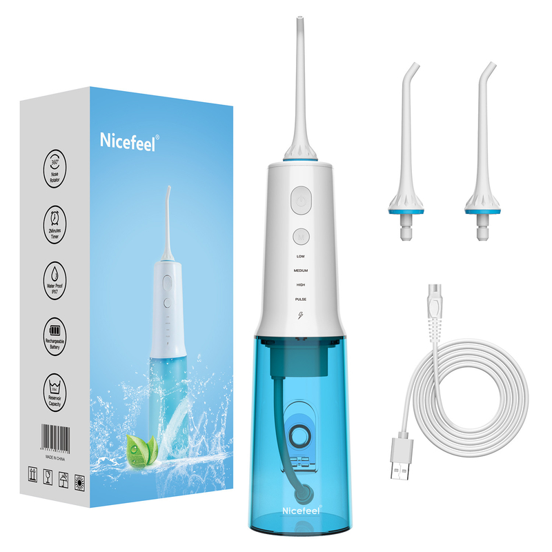 Nicefeel Oral Care Portable Cordless Oral Irrigator 300ml Tangki Air Kuat