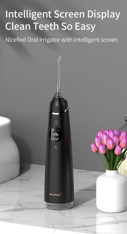 4+10 Mode DIY Cordless Oral Irrigator Dengan Tips Opsional Ipx7