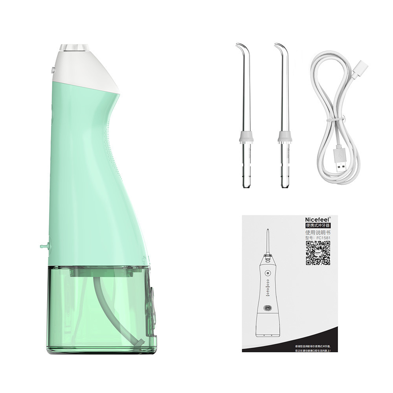 Rumah Perjalanan 300ML IPX7 Tahan Air Irrigator Oral Gigi Tanpa Kabel Portabel