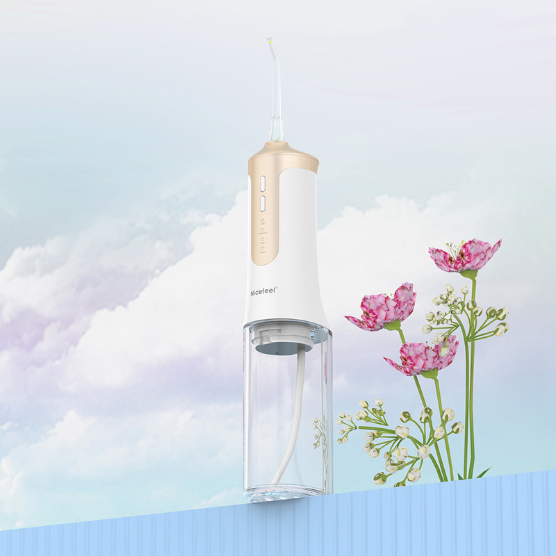 Pembersih Gigi Electric Water Jet Cordless Flosser Air Portabel IPX7 300ml
