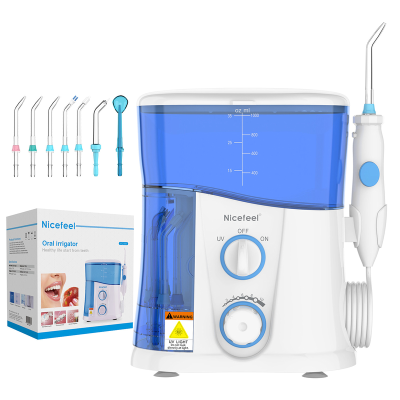 Cordless Dental Oral Irrigator Water Flosser Kapasitas Tangki Air 1000ml