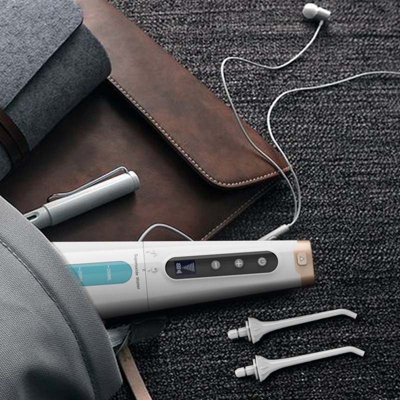 White Ozone Oral Irrigator 0.5kg Flosser Air Perawatan Gigi untuk Digunakan di Rumah