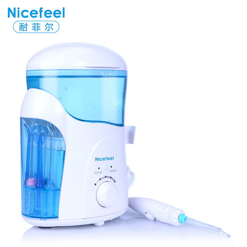 Flosser Air Perjalanan Portabel dengan Adaptor Bahan ABS 1A dan Tekanan Air 30-125PSI