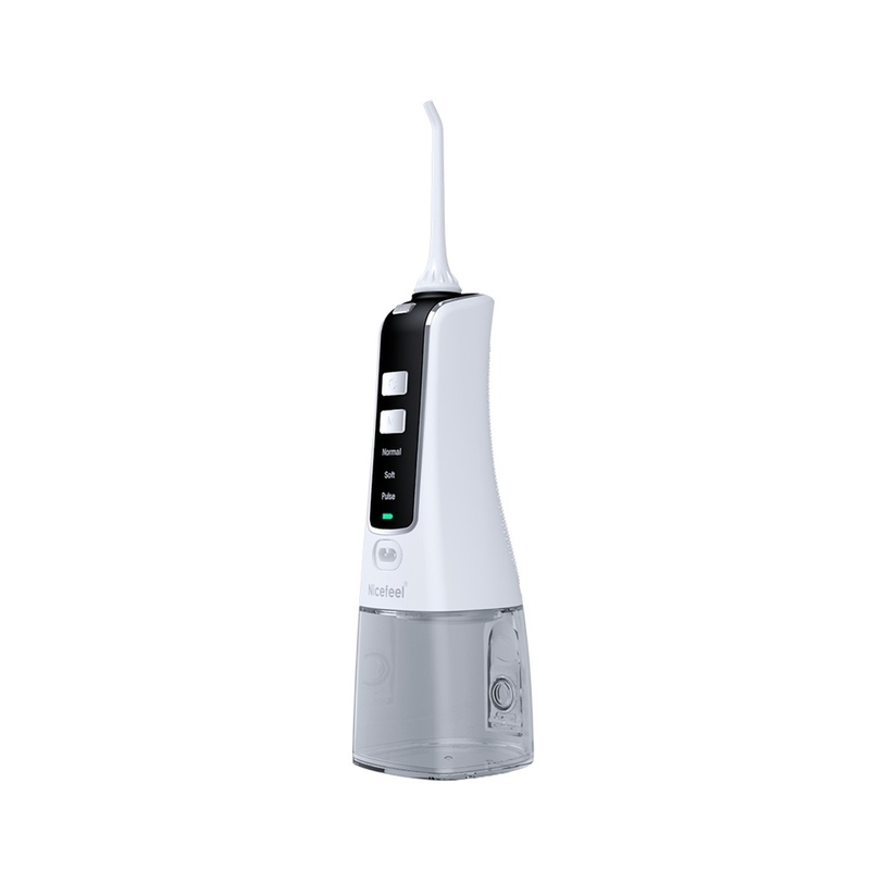 25.5*7.5*7.5cm Cordless Nicefeel Air Flosser Irigator Oral 300ml 1400mAh