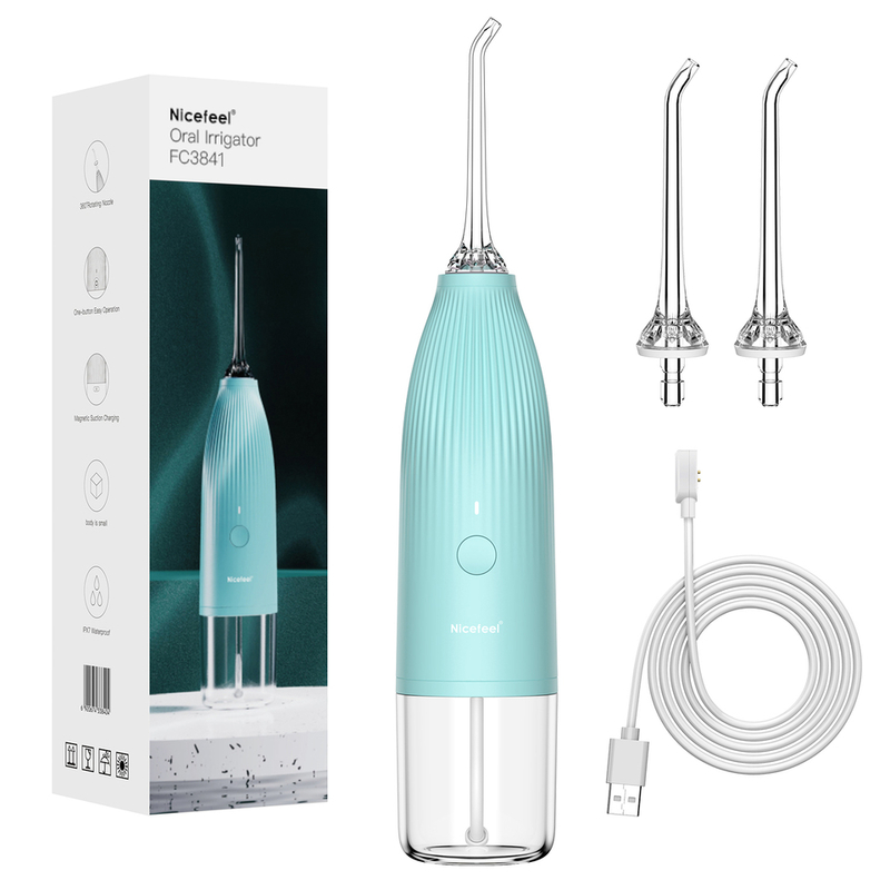 Nicefeel Cordless Water Flosser 0.5kg 1400mAh Baterai 300ml Tangki Air