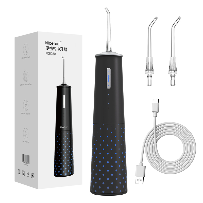 Nicefeel Cordless Irrigator Oral dengan 55-125PSI Tekanan Air Air Flosser dan