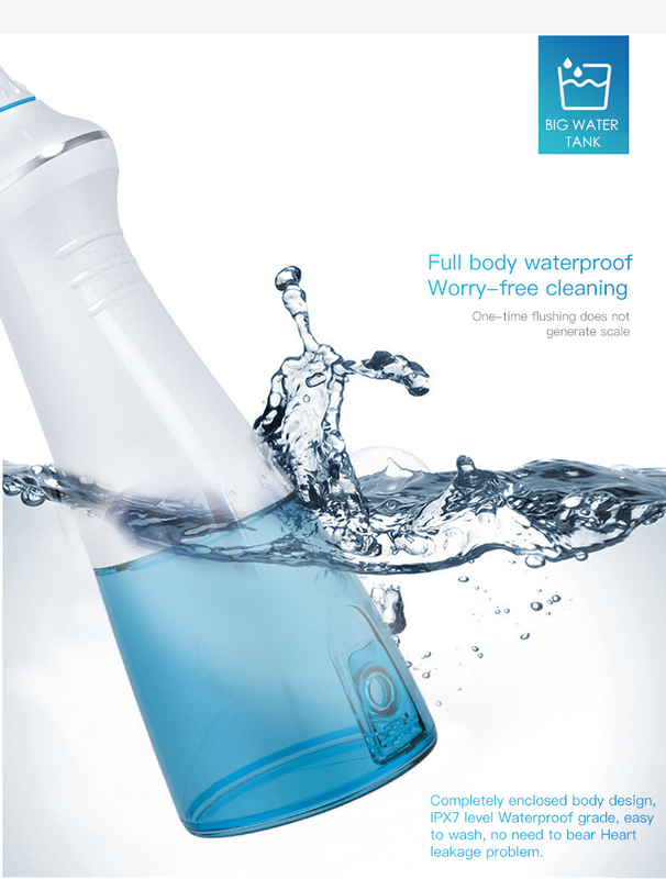 Tingkatkan Kesehatan Gigi Anda dengan Air Gigi Listrik Flosser Irrigator - Putih