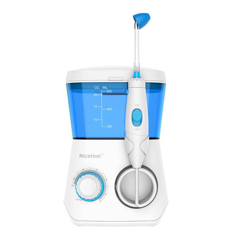Kompak 14.1*7.4*4.9cm Irigator Oral dengan Fungsi Flossing Air