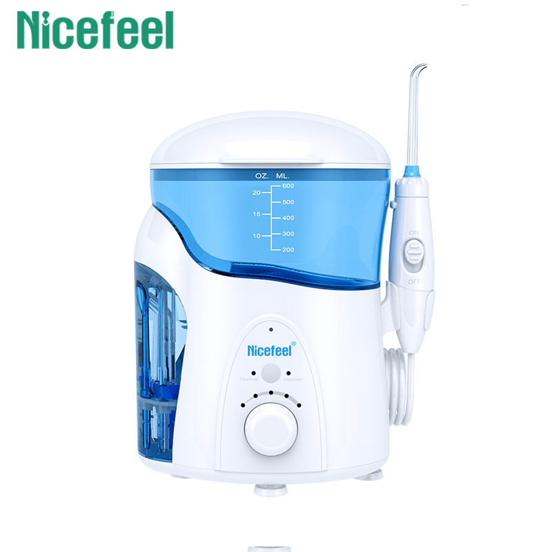Flosser Air Countertop Listrik 1.8m Panjang Kabel dengan 7 Nozzles