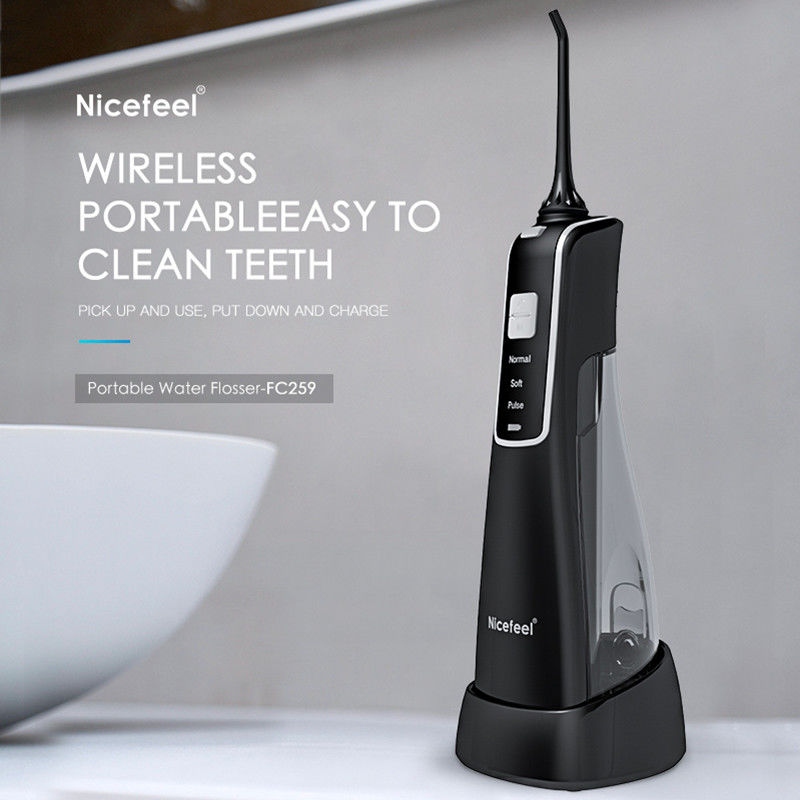 Flosser Air Pengisian Nirkabel Portabel, Oral Irrigator Pembersihan Gigi Gusi Pijat (IPX7 Tahan Air/3 Model)