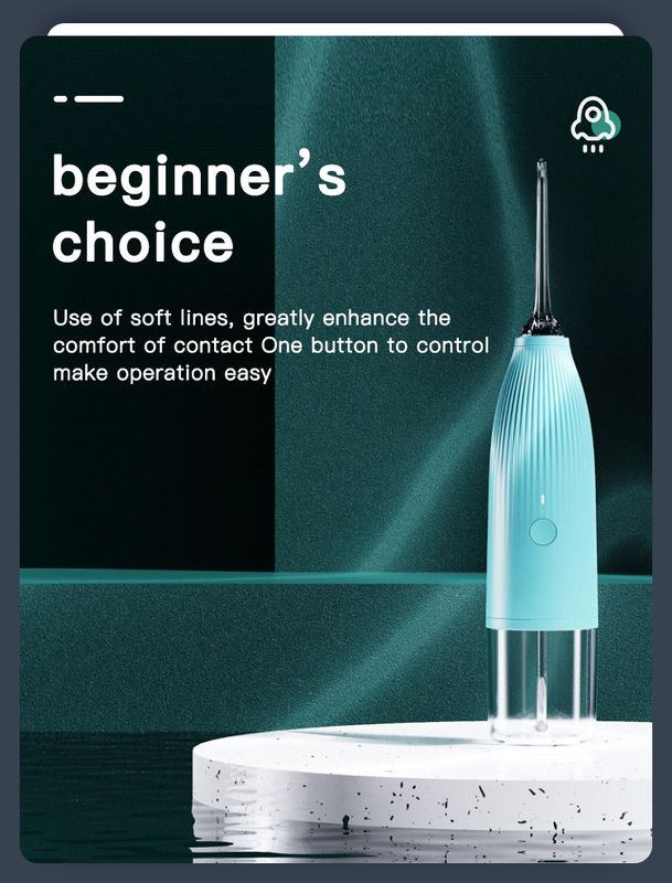 1400-1800 kali / menit Mini Water Flosser Food Grade ABS Untuk Perawatan Mulut
