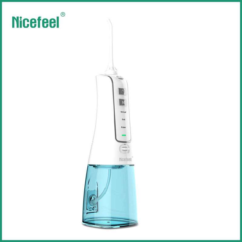 Flosser Air Tanpa Kabel yang Dapat Dilepas 300ml Tangki Air Irigator Oral Genggam