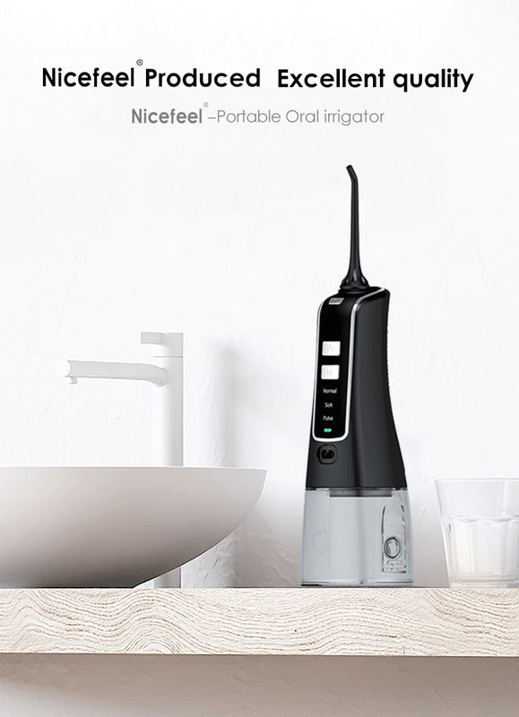 1400mAh IPX7 Portabel Oral Irrigator Cordless Water Flosser Teeth Cleaner