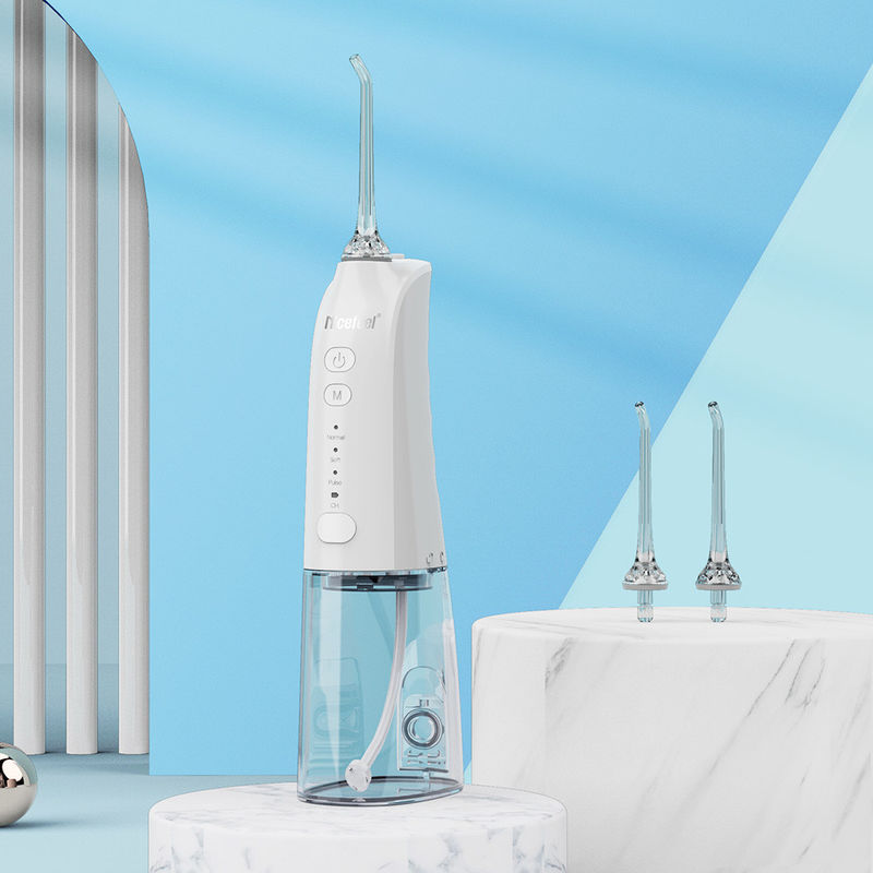 Pembersih Gigi White Cordless Advanced Water Flosser Portabel Tekanan 30-100psi