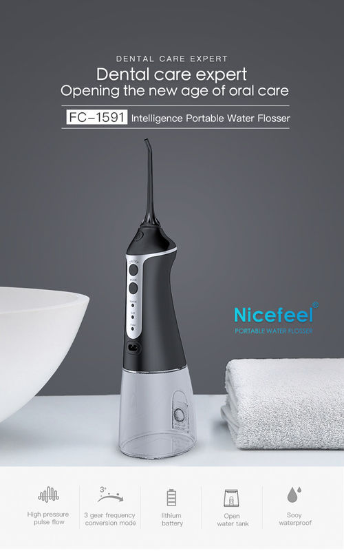 DC5V Nicefeel Cordless Water Flosser 30-100psi Aliran Pulsa Tekanan Tinggi