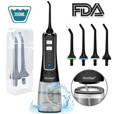 0.8mm Nicefeel Cordless Water Flosser Handheld Water Pick Tangki Air Yang Dapat Dilepas