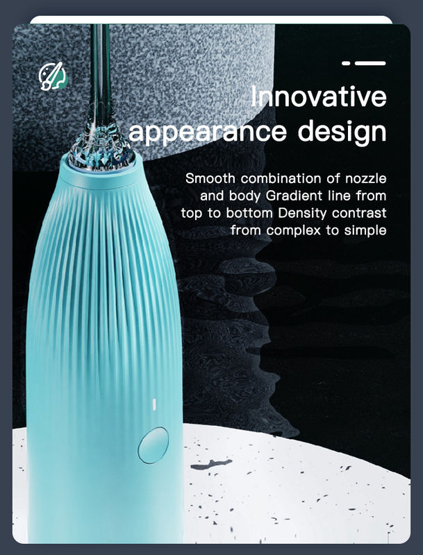 Flosser Air Portabel IPX7 Isi Ulang Profesional Oral Irrigator Untuk Membersihkan Gigi